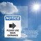 Signmission Please Use Main Entrance Sign, Vinyl Decal, 5in W x 7in L, 2PK OS-2PACK-NS-D-57-V-17620 - alternate 3